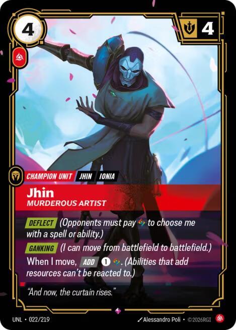 Jhin, Murderous Artist | Unleashed #022/219