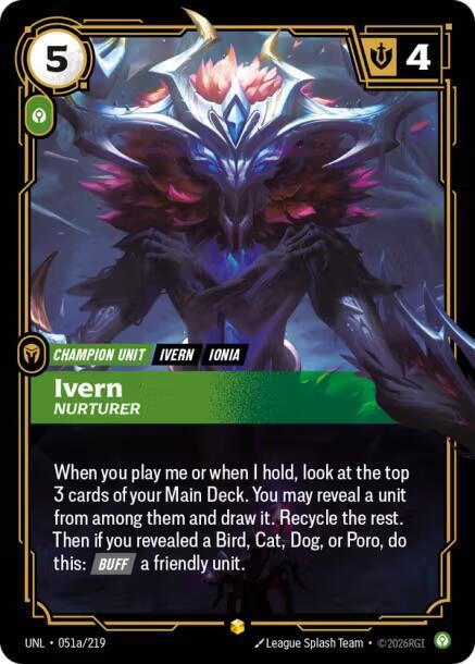 Ivern, Nurturer (Alternate Art) | Unleashed #051a/219