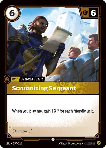 Scrutinizing Sergeant | Unleashed #157/219