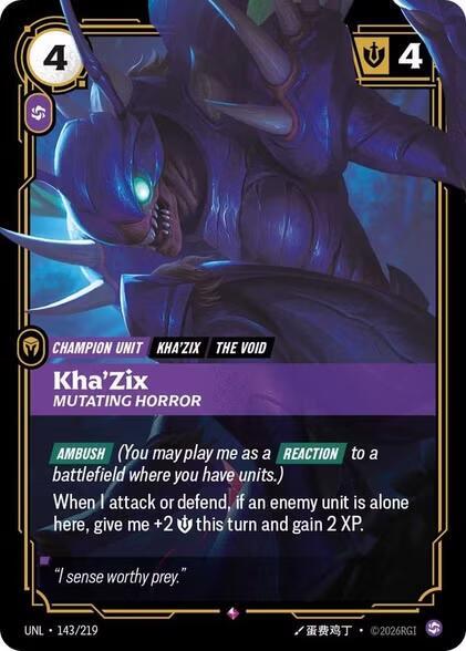 Kha'Zix, Mutating Horror | Unleashed #143/219