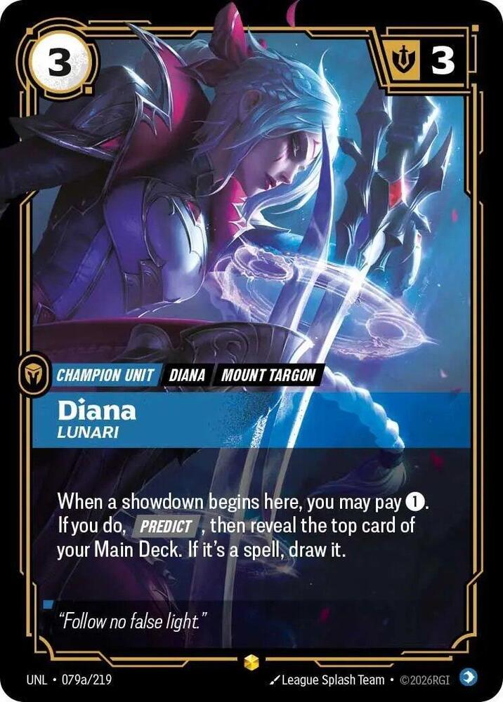 Diana, Lunari (Alternate Art) | Unleashed #079a/219
