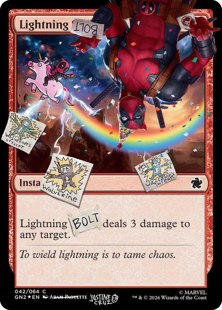 Lightning Bolt (042) (Pool Party Foil) | Secret Lair Drop Series #42