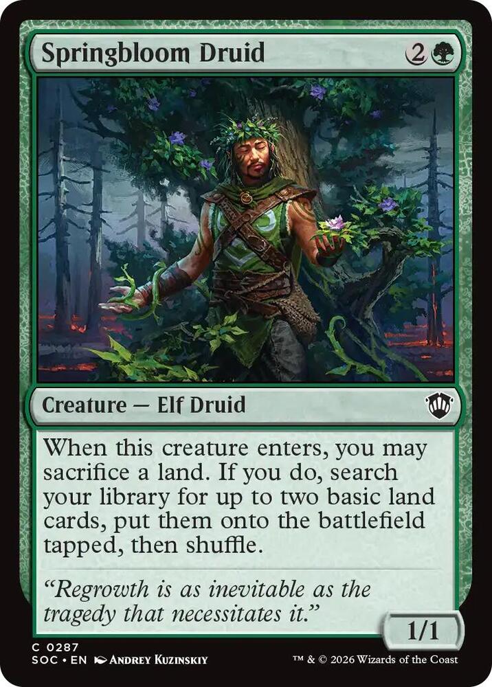 Springbloom Druid | Commander: Secrets of Strixhaven #287