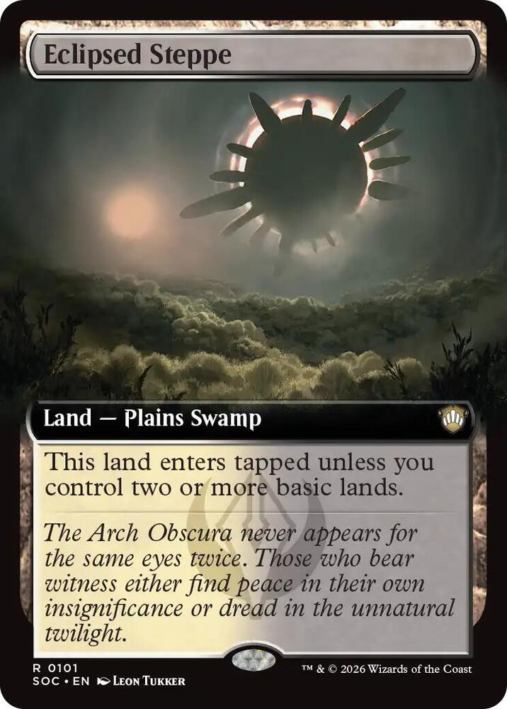 Eclipsed Steppe (Extended Art) | Commander: Secrets of Strixhaven #101