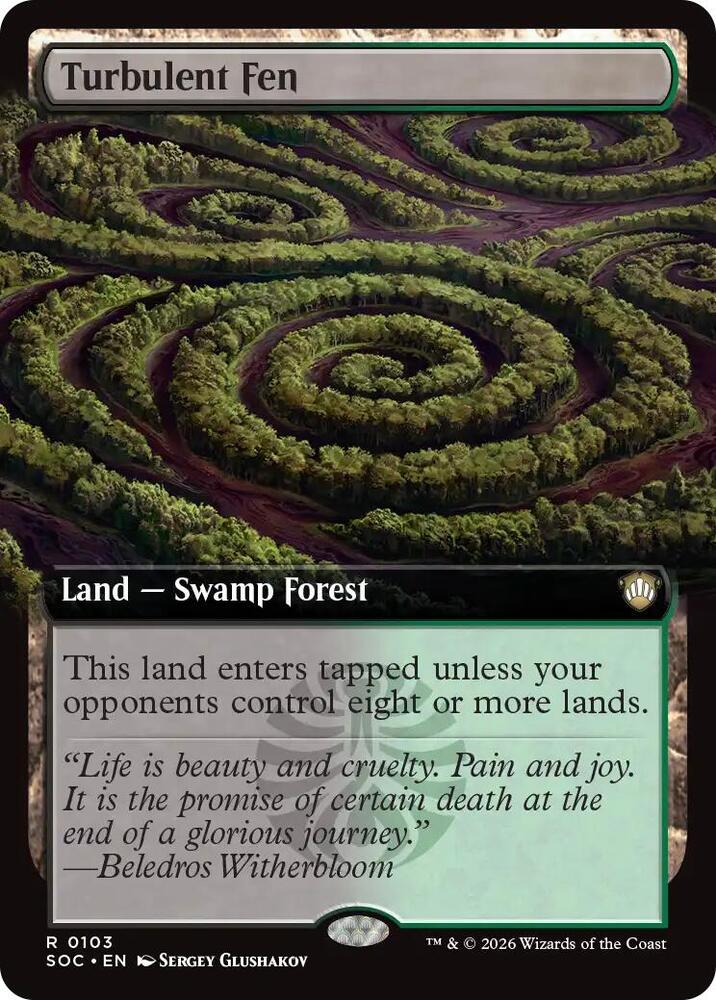 Turbulent Fen (Extended Art) | Commander: Secrets of Strixhaven #103