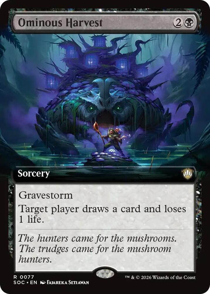 Ominous Harvest (Extended Art) | Commander: Secrets of Strixhaven #77