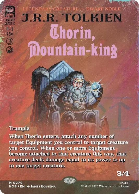 Thorin, Mountain-king (Borderless) (Surge Foil) | The Hobbit #279