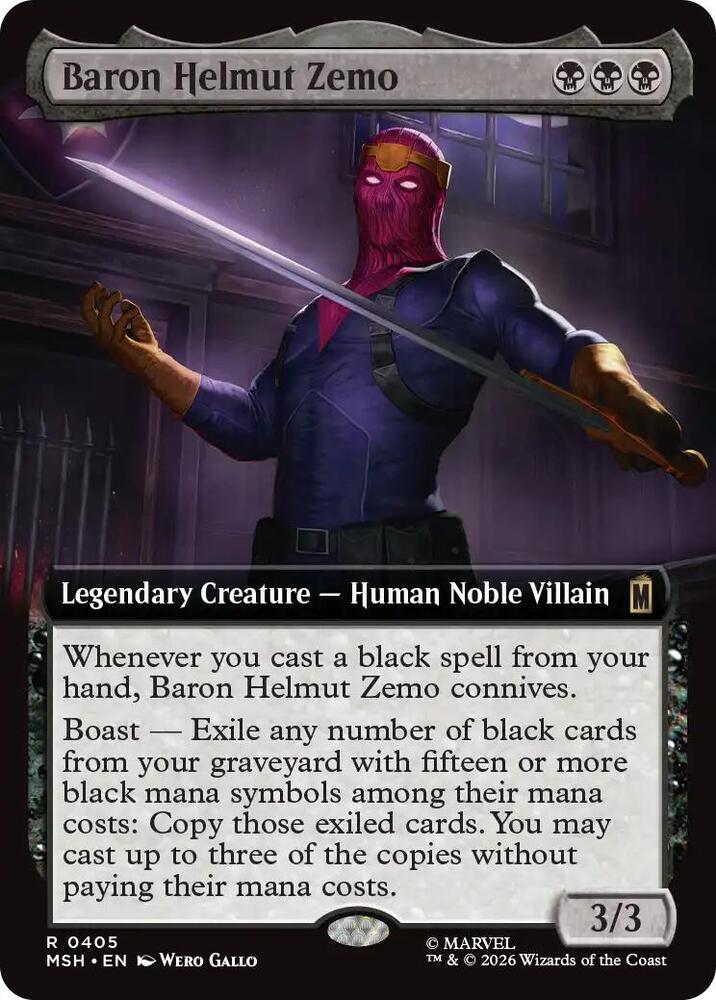 Baron Helmut Zemo (Extended Art) | Marvel Super Heroes #405
