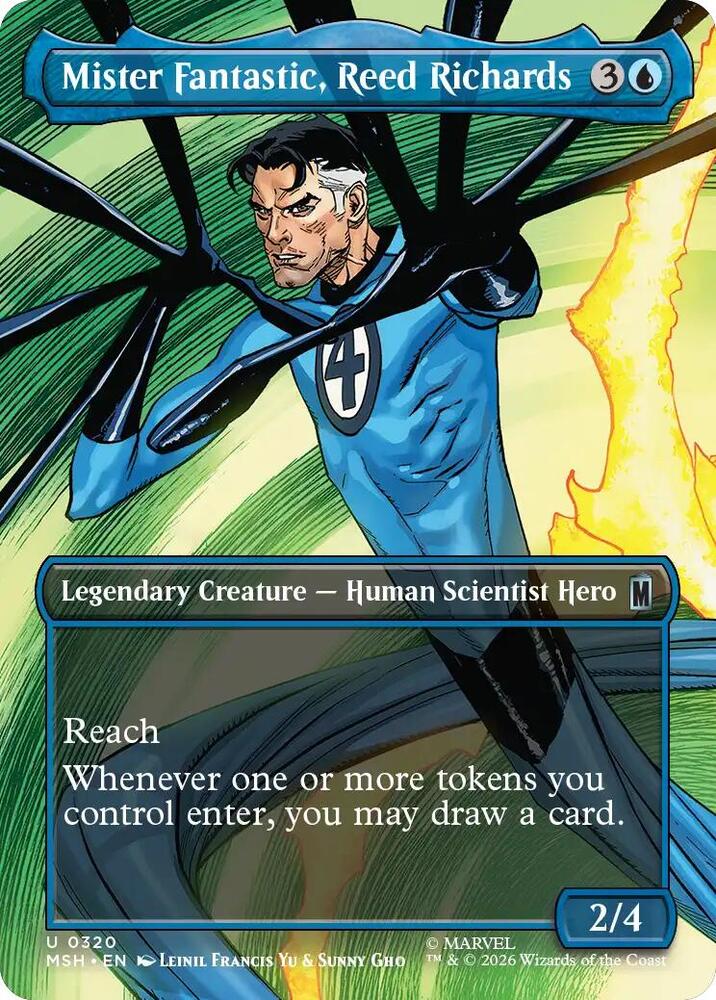Mister Fantastic, Reed Richards (Borderless) | Marvel Super Heroes #320