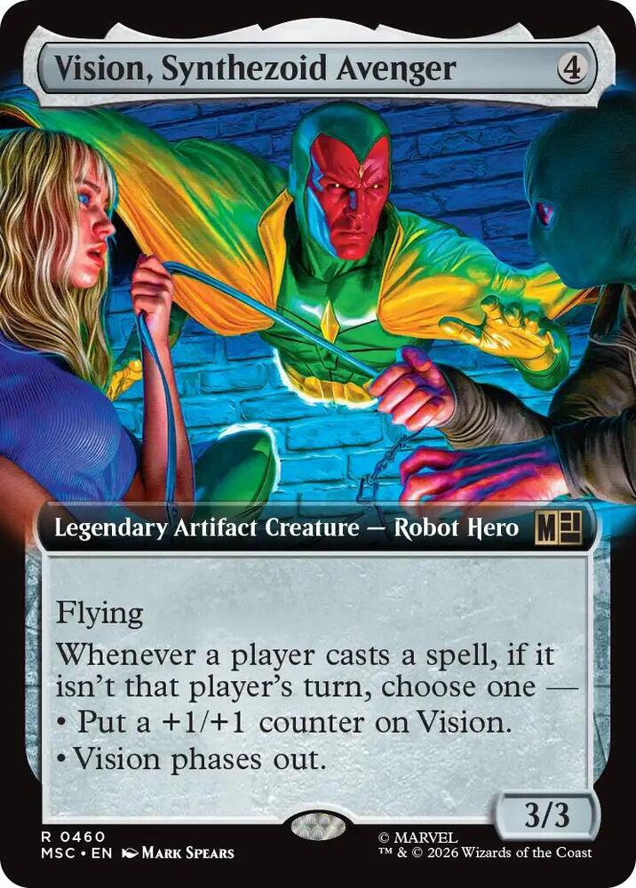 Vision, Synthezoid Avenger (Extended Art) | Commander: Marvel Super Heroes #460