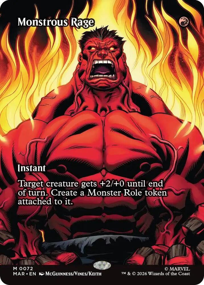 Monstrous Rage (Borderless) | Marvel Universe Eternal-Legal #72