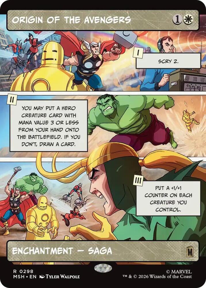 Origin of the Avengers (Borderless) | Marvel Super Heroes #298