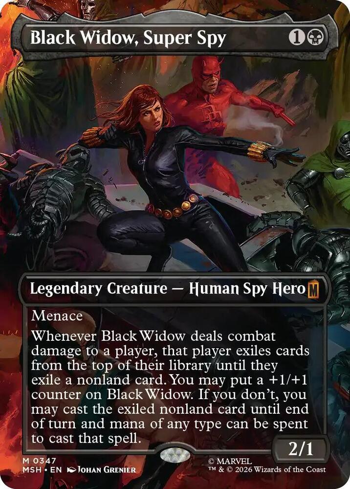 Black Widow, Super Spy (Borderless) (0347) | Marvel Super Heroes #347