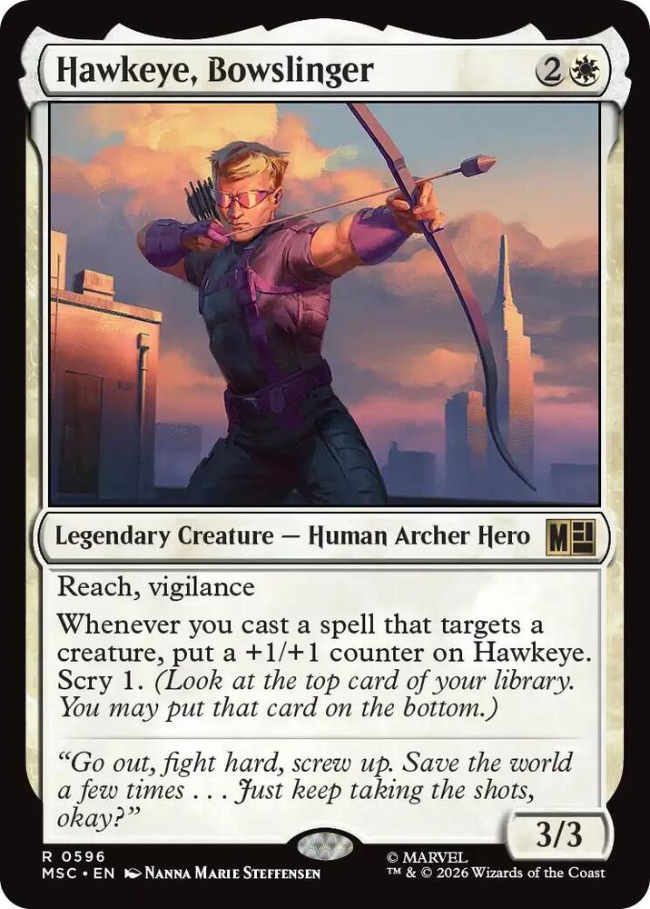 Hawkeye, Bowslinger | Commander: Marvel Super Heroes #596