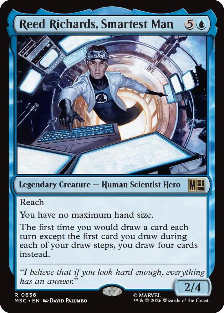 Reed Richards, Smartest Man | Commander: Marvel Super Heroes #636