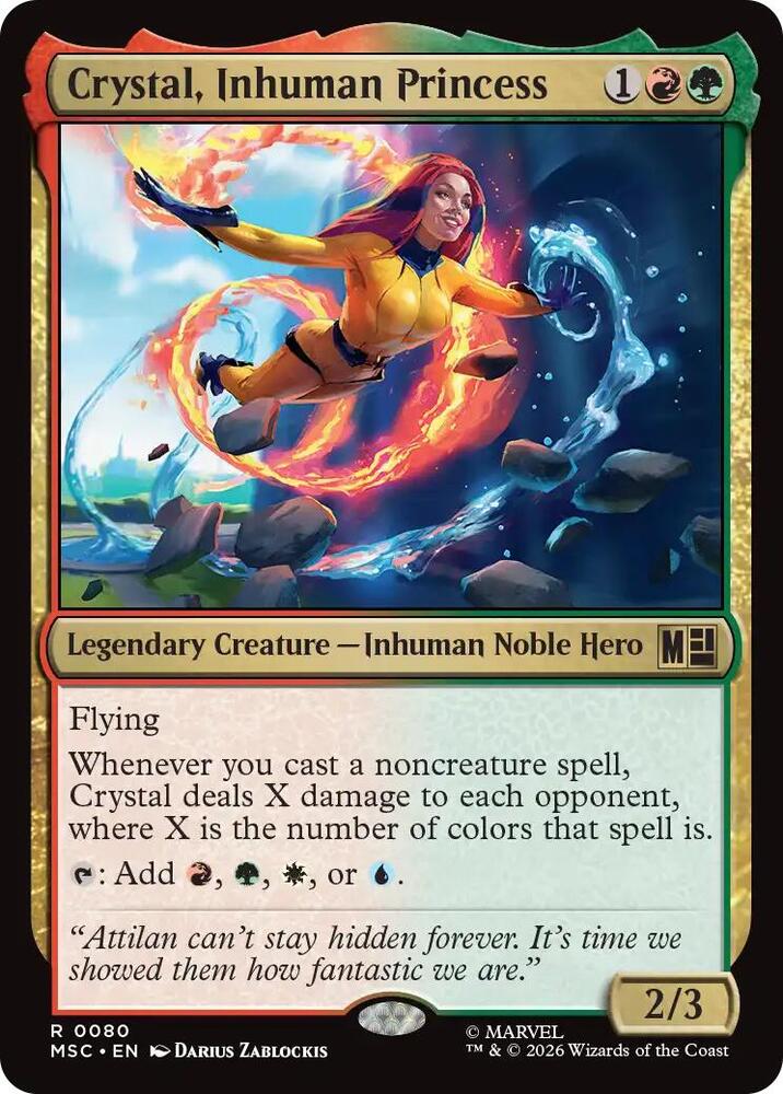 Crystal, Inhuman Princess (Surge Foil) | Commander: Marvel Super Heroes #80