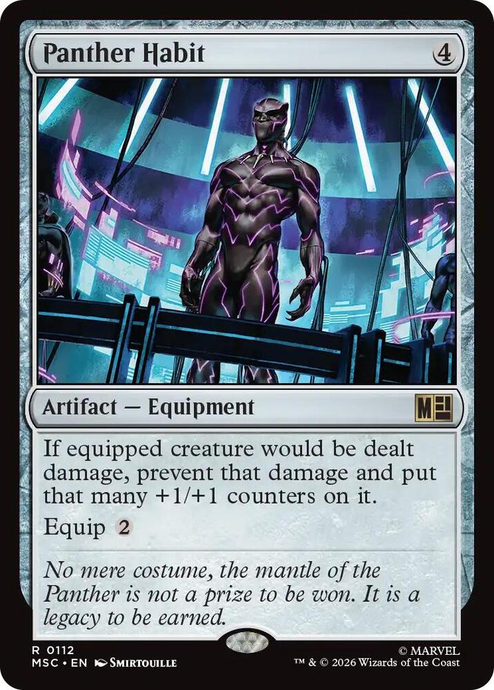 Panther Habit (Surge Foil) | Commander: Marvel Super Heroes #112