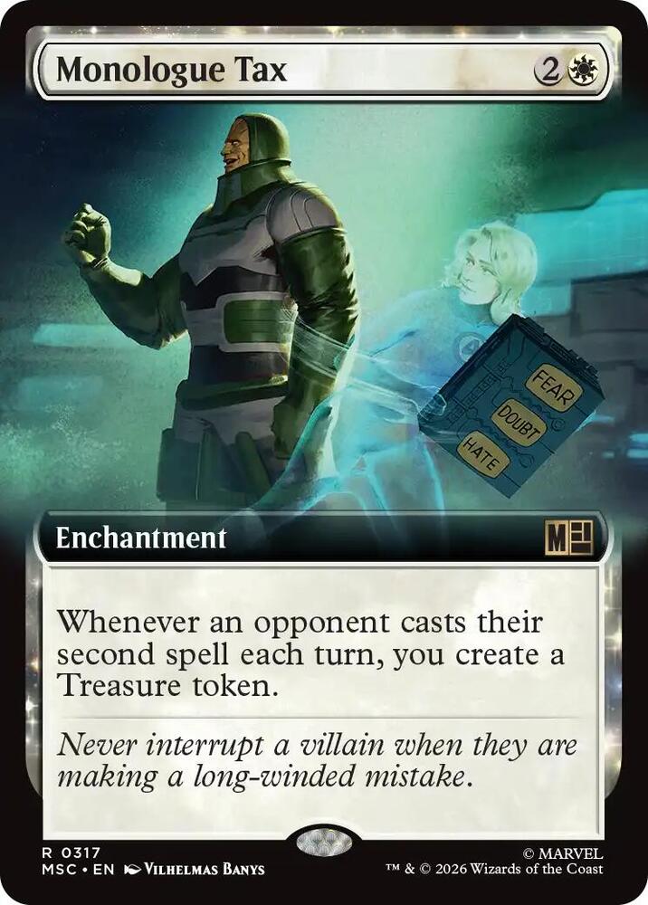 Monologue Tax (Extended Art) | Commander: Marvel Super Heroes #317