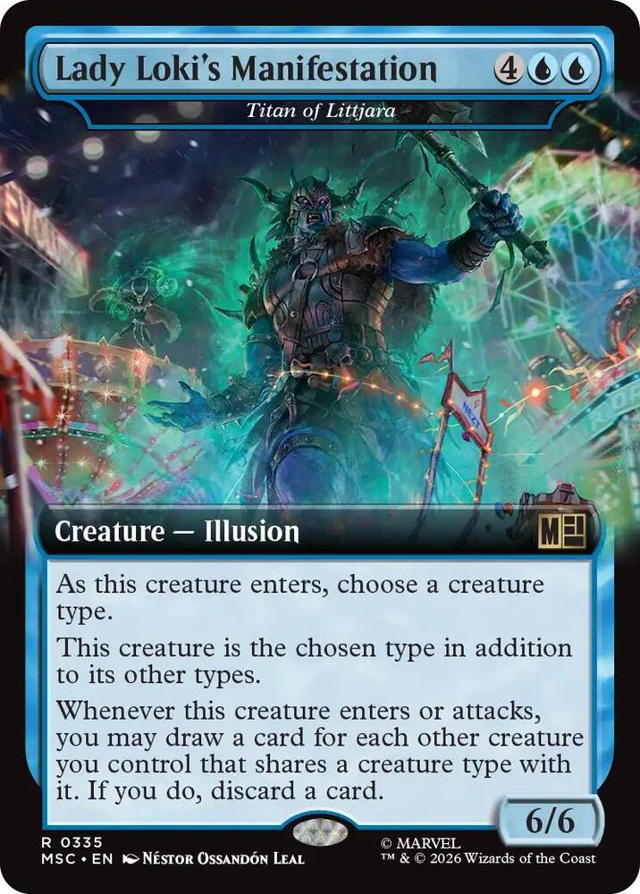 Lady Loki's Manifestation - Titan of Littjara (Extended Art) | Commander: Marvel Super Heroes #335