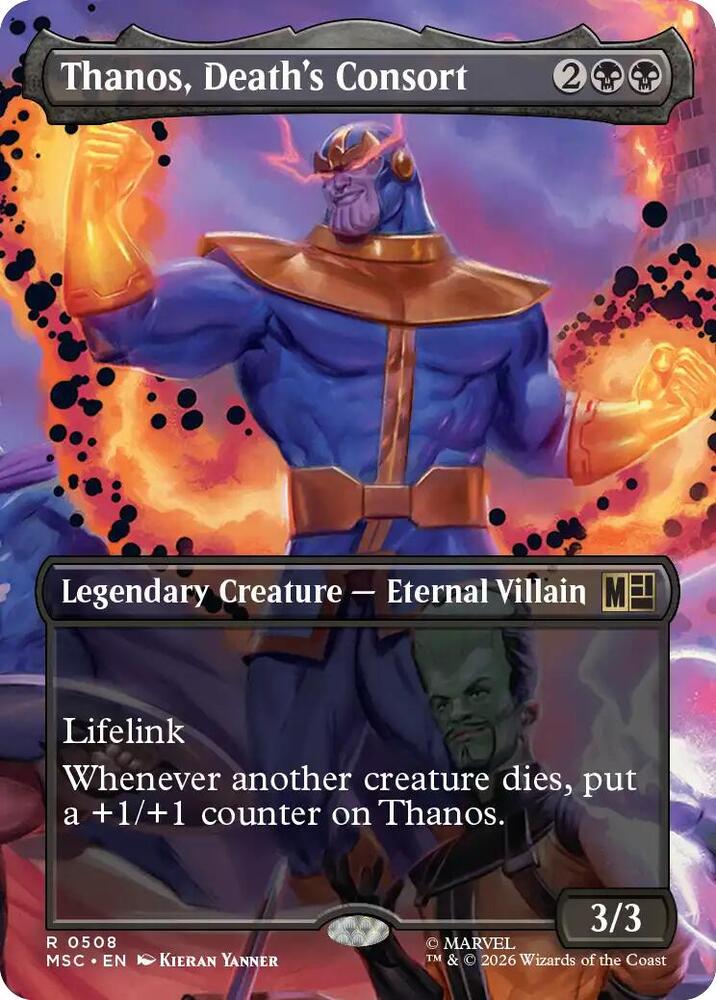 Thanos, Death's Consort (Borderless) | Commander: Marvel Super Heroes #508