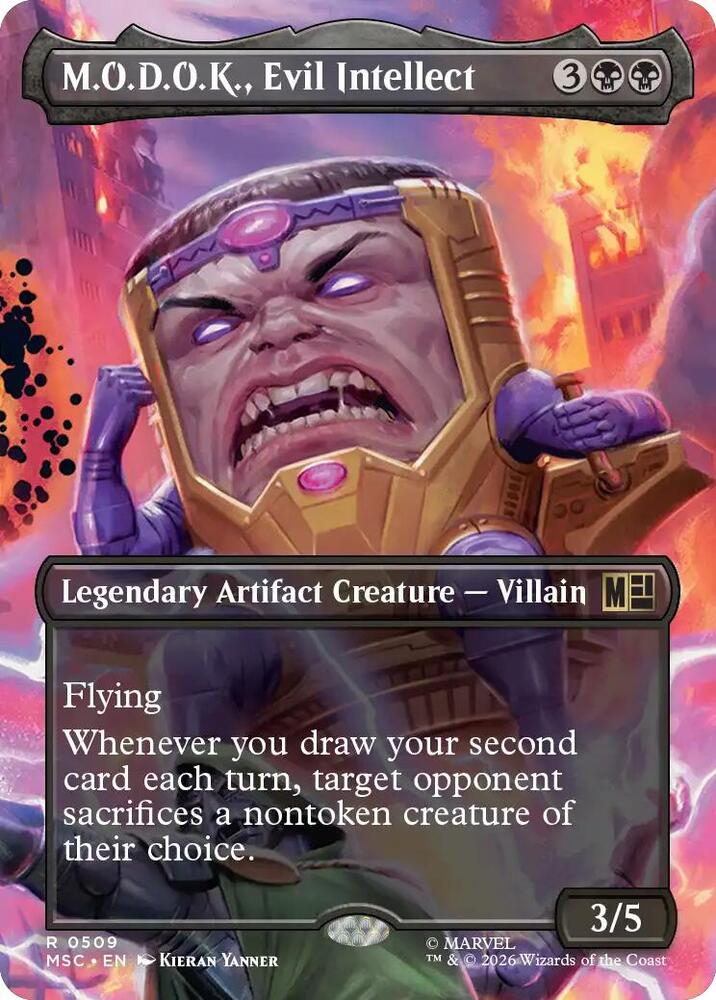 M.O.D.O.K., Evil Intellect (Borderless) | Commander: Marvel Super Heroes #509