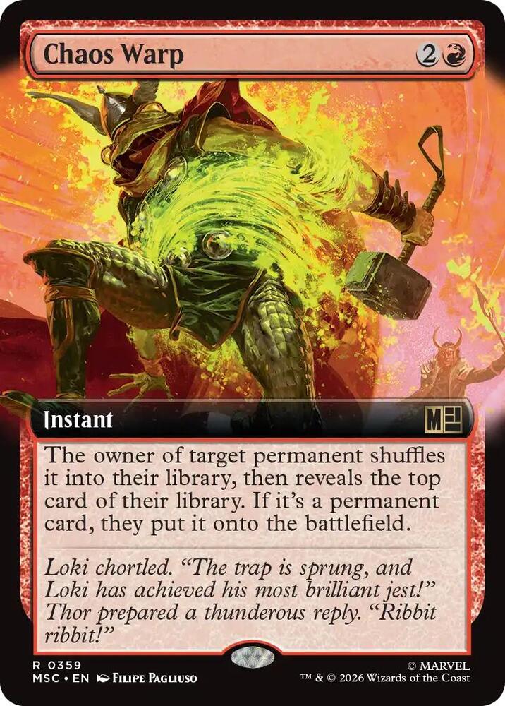 Chaos Warp (Extended Art) | Commander: Marvel Super Heroes #359