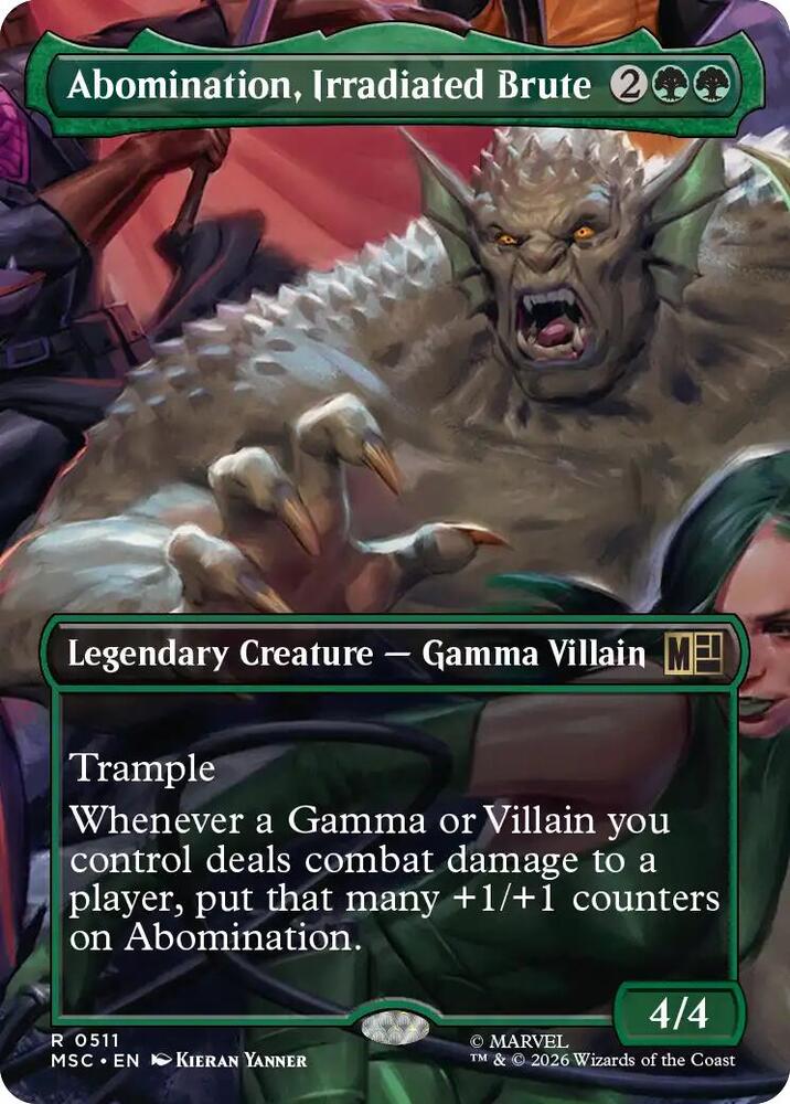 Abomination, Irradiated Brute (Borderless) | Commander: Marvel Super Heroes #511
