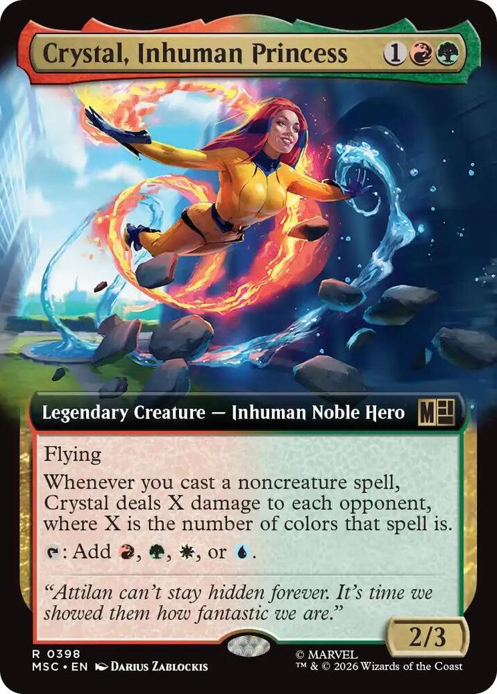 Crystal, Inhuman Princess (Extended Art) | Commander: Marvel Super Heroes #398