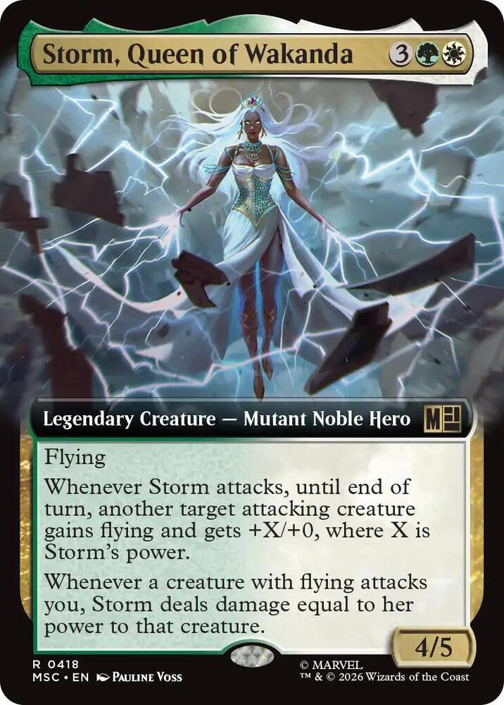 Storm, Queen of Wakanda (Extended Art) | Commander: Marvel Super Heroes #418