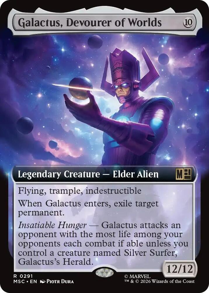 Galactus, Devourer of Worlds (Extended Art) | Commander: Marvel Super Heroes #291