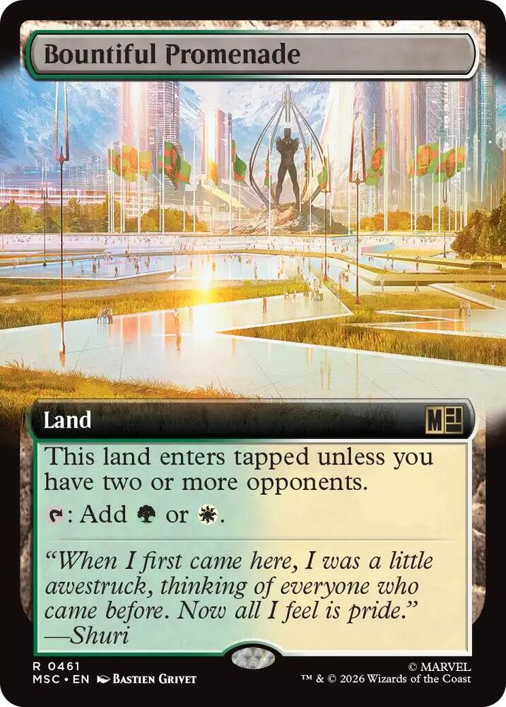 Bountiful Promenade (Extended Art) | Commander: Marvel Super Heroes #461