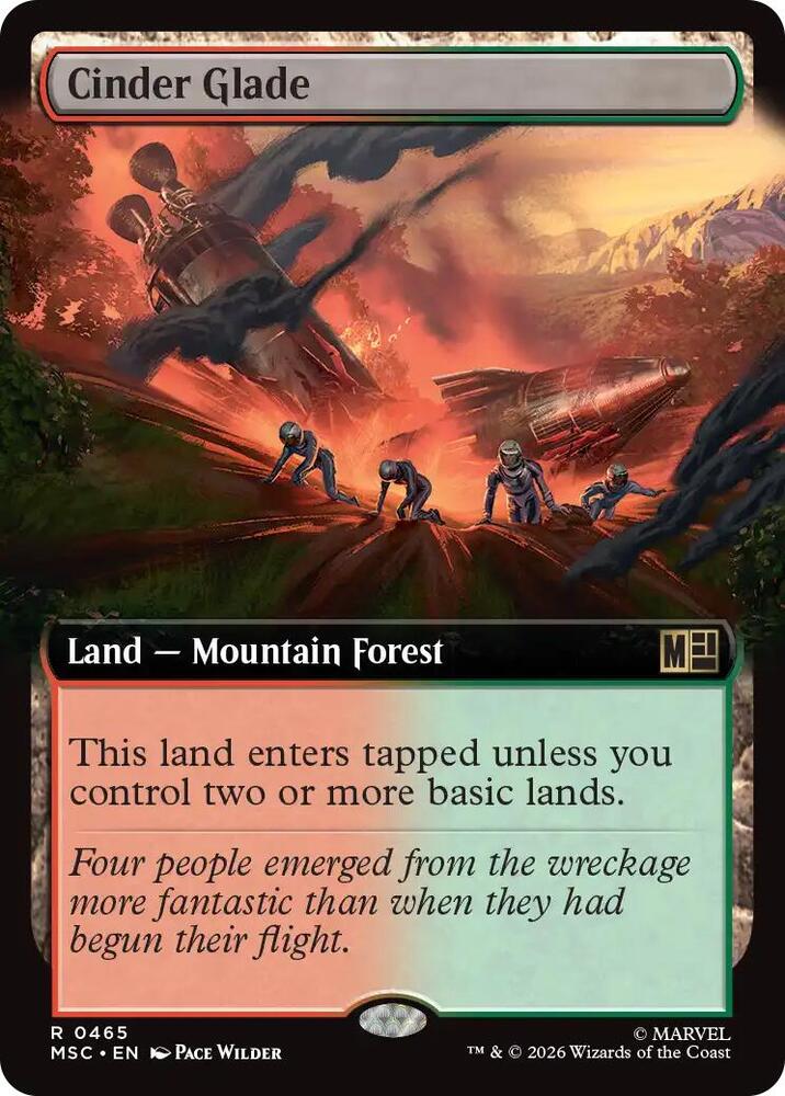 Cinder Glade (Extended Art) | Commander: Marvel Super Heroes #465
