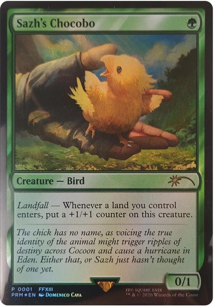Sazh's Chocobo | Unique and Miscellaneous Promos #1