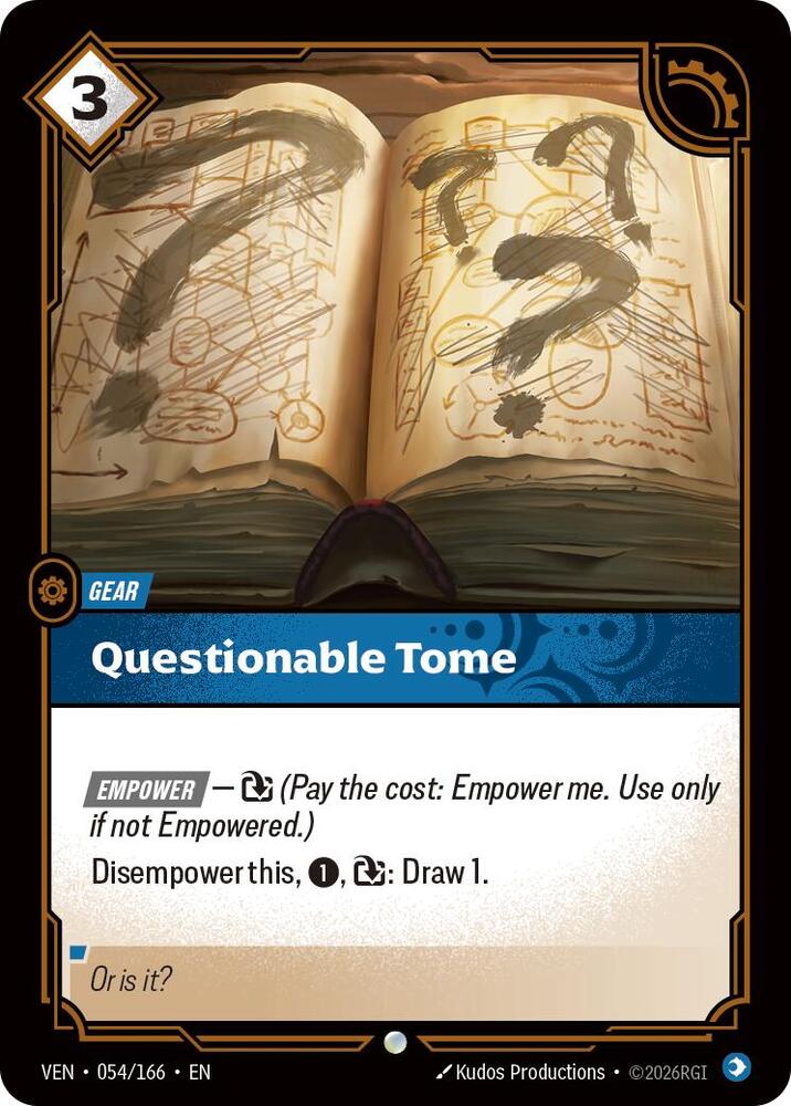 Questionable Tome | Vendetta #054/166