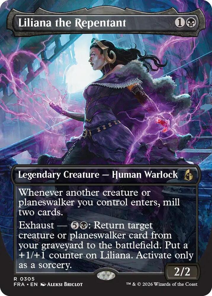 Liliana the Repentant (Borderless) | Reality Fracture #305