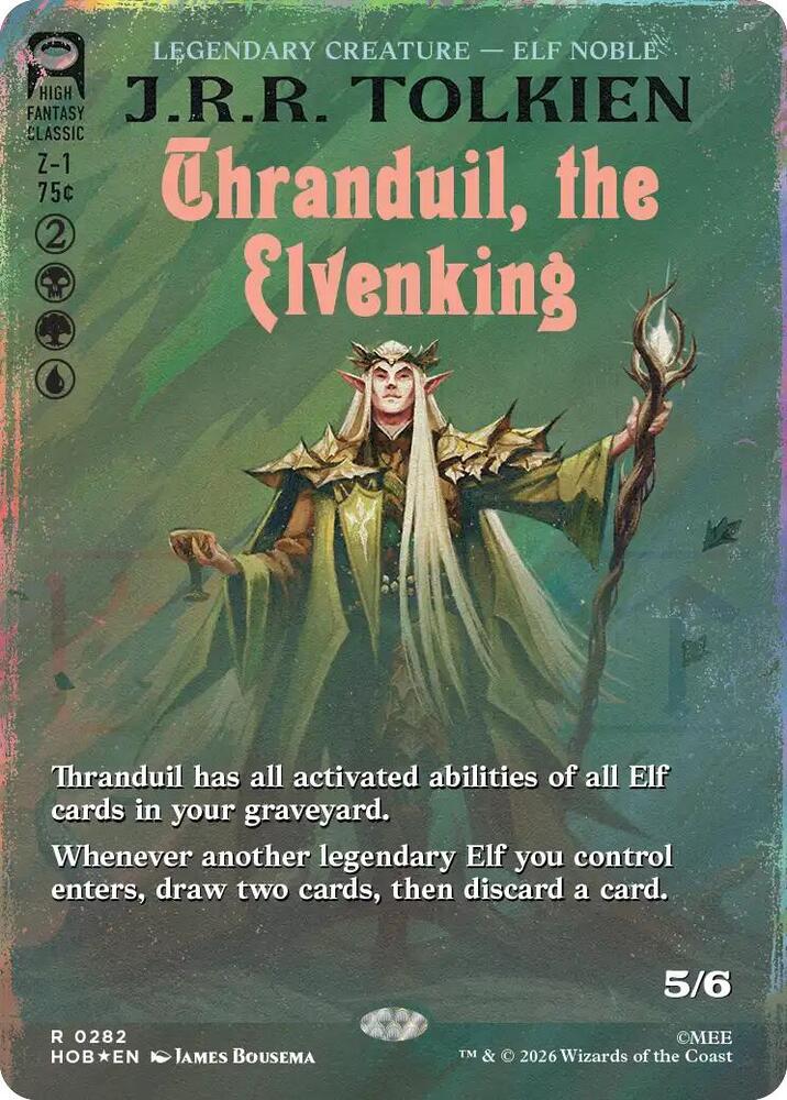Thranduil, the Elvenking (Borderless) (Surge Foil) | The Hobbit #282