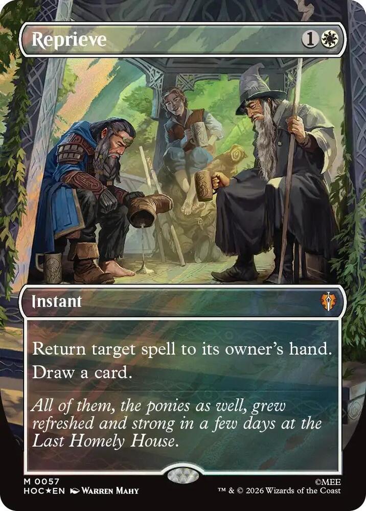 Reprieve (Borderless) (Surge Foil) | The Hobbit: Eternal-Legal #57
