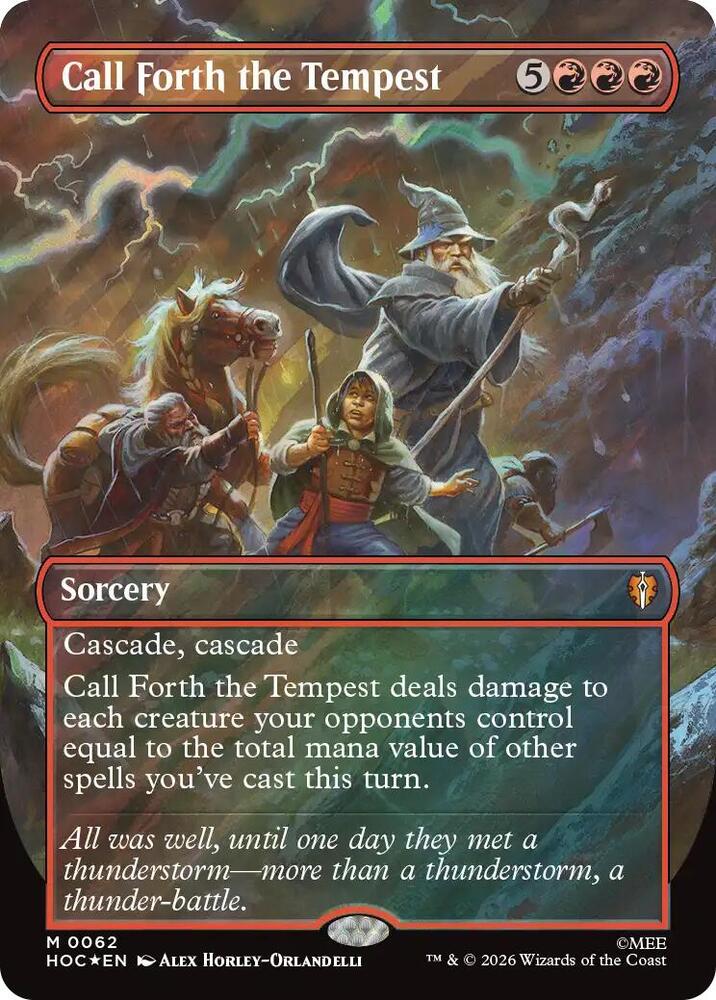 Call Forth the Tempest (Borderless) (Surge Foil) | The Hobbit: Eternal-Legal #62
