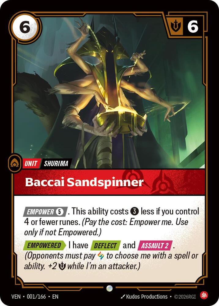 Baccai Sandspinner | Vendetta #001/166