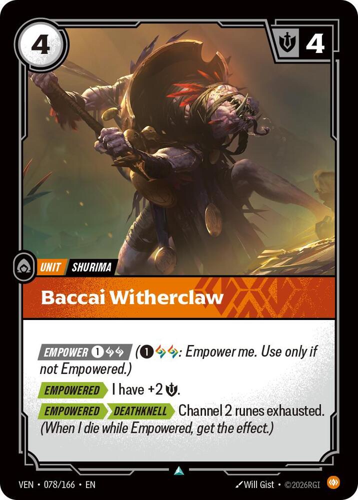 Baccai Witherclaw | Vendetta #078/166