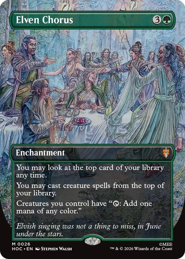 Elven Chorus (Borderless) | The Hobbit: Eternal-Legal #26