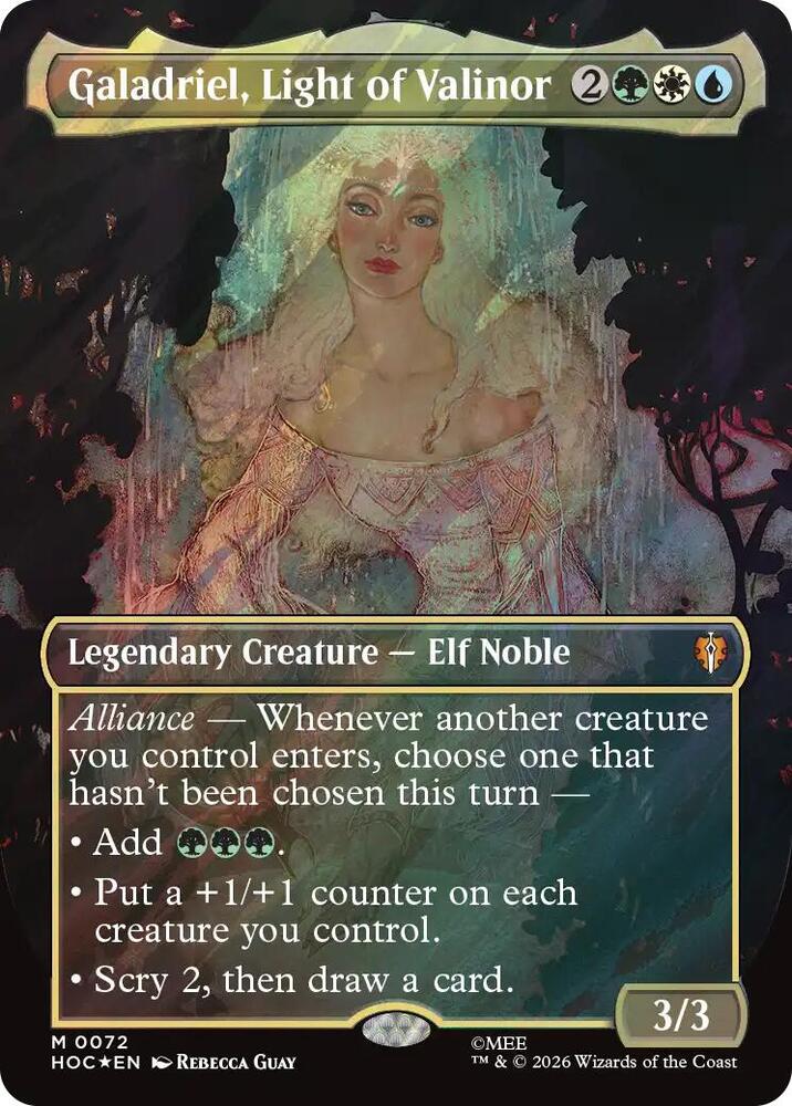 Galadriel, Light of Valinor (Borderless) (Surge Foil) | The Hobbit: Eternal-Legal #72