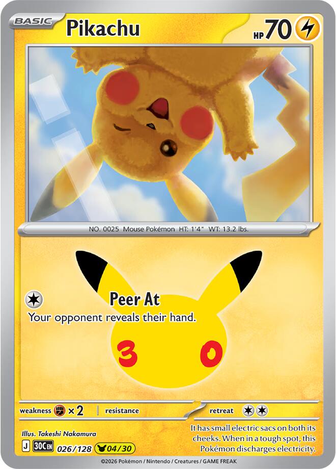 Pikachu - 026/128 | ME: 30th Celebration #026/128