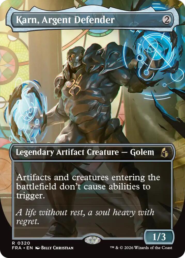 Karn, Argent Defender (Borderless) | Reality Fracture #320
