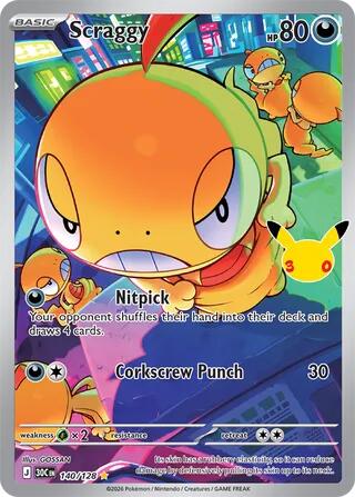 Scraggy - 140/128 | ME: 30th Celebration #140/128