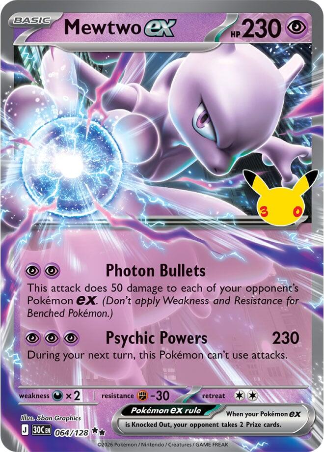 Mewtwo ex - 064/128 | ME: 30th Celebration #064/128