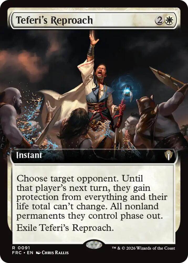 Teferi's Reproach (Extended Art) | Commander: Reality Fracture #91