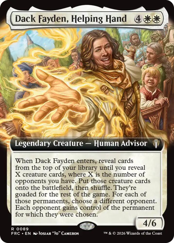 Dack Fayden, Helping Hand (Extended Art) | Commander: Reality Fracture #89