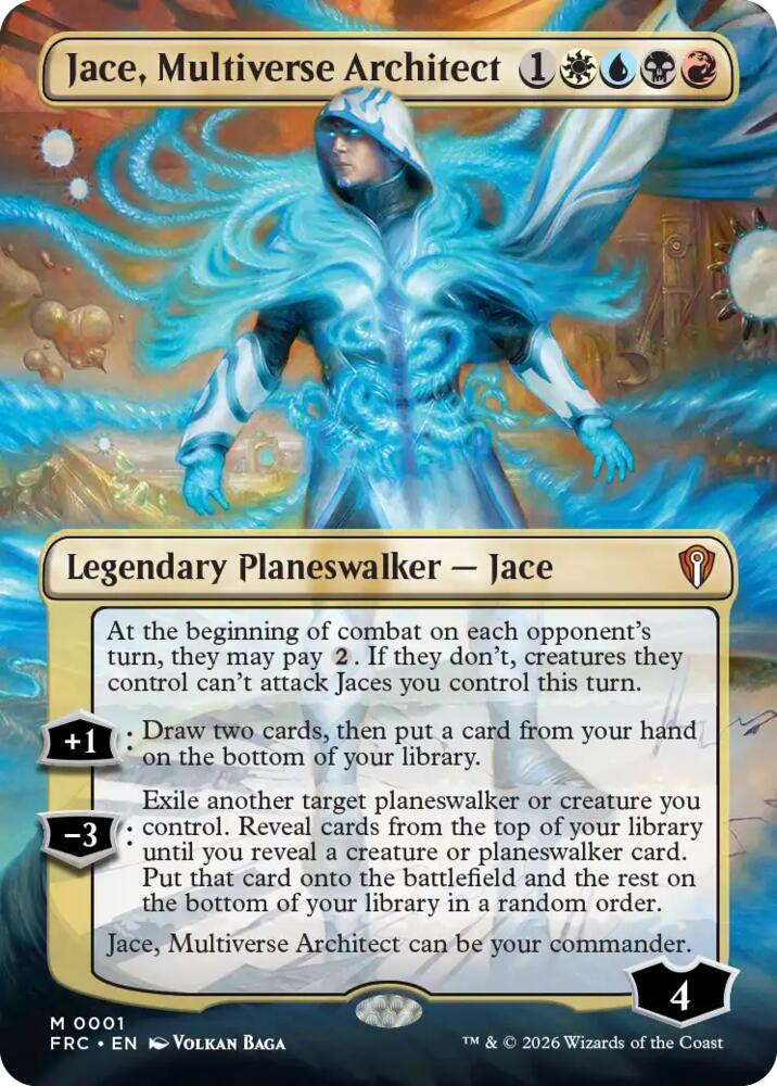 Jace, Multiverse Architect (Borderless) | Commander: Reality Fracture #1
