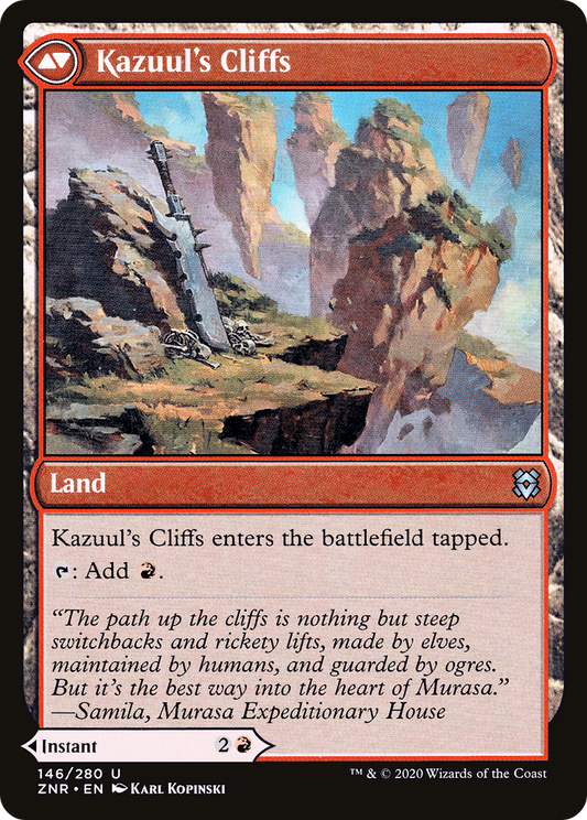 Kazuul's Fury // Kazuul's Cliffs | Zendikar Rising #146